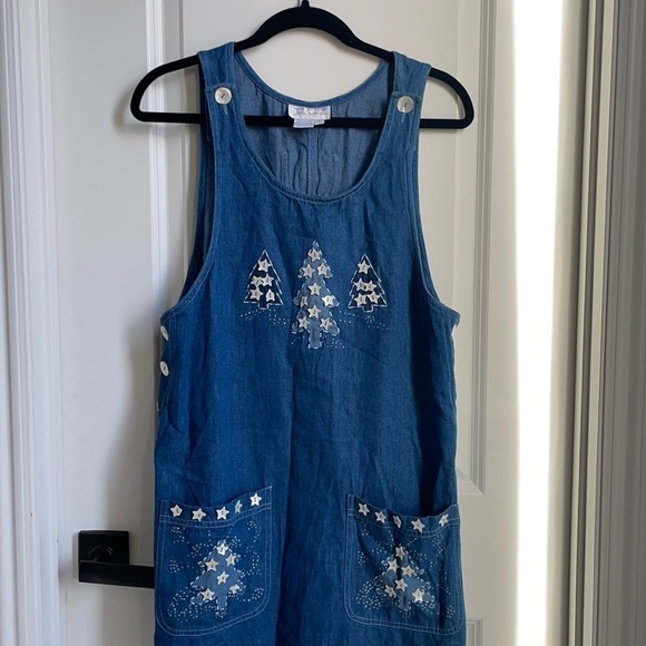 Vtg Christmas 90s‎ Dress - Picture 1 of 6